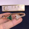 Bulgari Divas’ Dream Bracelet Rose Gold Diamond And Malachite