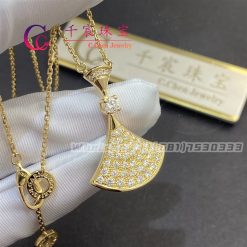 Bulgari Divas’ Dream Necklace Yellow Gold and pavé diamonds 358121