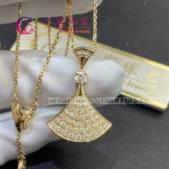 Bulgari Divas’ Dream Necklace Yellow Gold and pavé diamonds 358121