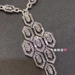 Bulgari Serpenti Necklace white gold and pavé diamonds 353843