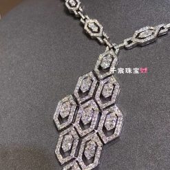 Bulgari Serpenti Necklace white gold and pavé diamonds 353843