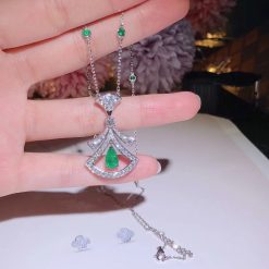 Bulgari Divas’ Dream Necklace Set Emeralds and Diamonds 356955