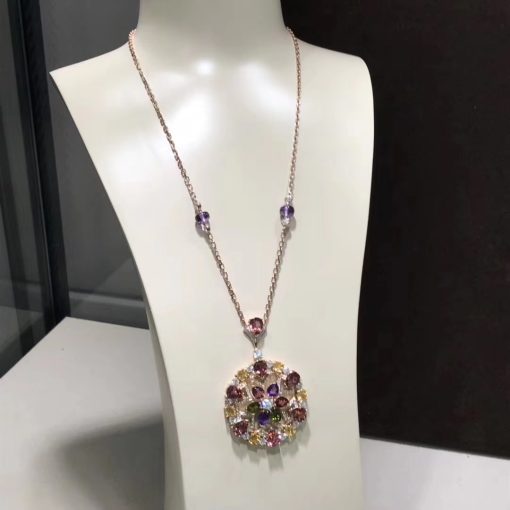 Bulgari Divas’ Dream Necklace Set with Coloured Gemstones and Pavé Diamonds 355907