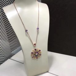 Bulgari Divas’ Dream Necklace Set with Coloured Gemstones and Pavé Diamonds 355907