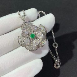 Bulgari Divas Dream Necklace White Gold Set Emeralds And Diamonds 352626 (3)