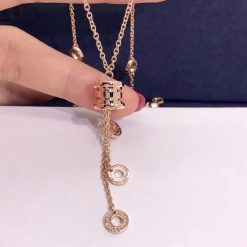 Bulgari B.zero1 rose gold necklace