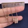 Bulgari Serpenti Viper Pendant Necklace Rose Gold Set With Pavé Diamonds 357795