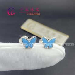 Van Cleef & Arpels Sweet Alhambra Butterfly Earstuds Turquoise VCARN5JN00