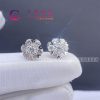 Van Cleef & Arpels Fleurette Earstuds Diamonds Large Model 9.5mm