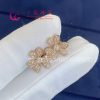 Van Cleef & Arpels Frivole Earrings Mini Model Rose Gold And Diamond VCARP7RJ00