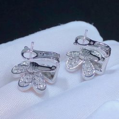 Van Cleef & Arpels Frivole Earrings Small Model White Gold And Diamond VCARB65800