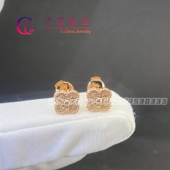 Van Cleef & Arpels Sweet Alhambra Earrings Rose Gold VCARO8DB00