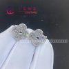 Van Cleef & Arpels Vintage Alhambra Earrings White Gold And Diamond VCARA44600