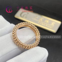 Van Cleef & Arpels Perlée Pearls Of Gold Ring Rose Gold 3 Rows