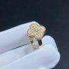 Van Cleef & Arpels Vintage Alhambra Ring Yellow Gold And Diamond