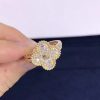 Van Cleef & Arpels Vintage Alhambra ring yellow gold, Diamond VCARO26M00