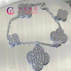 Van Cleef & Arpels Magic Alhambra Bracelet 5 Motifs White Gold, Diamond VCARN9MQ00