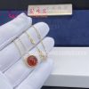 Van Cleef & Arpels Perlée Couleurs Pendant Yellow Gold and Carnelian VCARP4D000