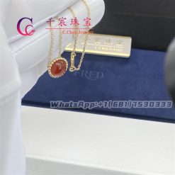 Van Cleef & Arpels Perlée Couleurs Pendant Yellow Gold and Carnelian VCARP4D000