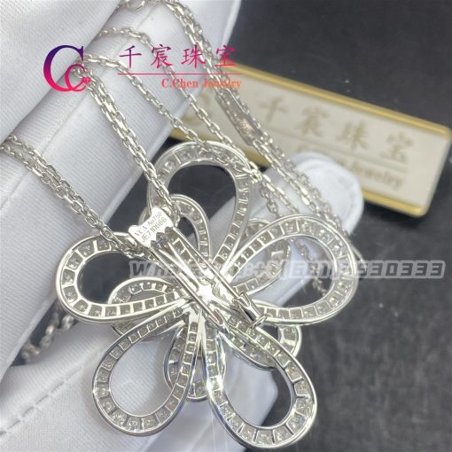 Van Cleef & Arpels Flowerlace Clip And Pendant White Gold Diamond VCARP0I300