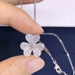 Van Cleef & Arpels Frivole Pendant, Small Model White Gold VCARD31800