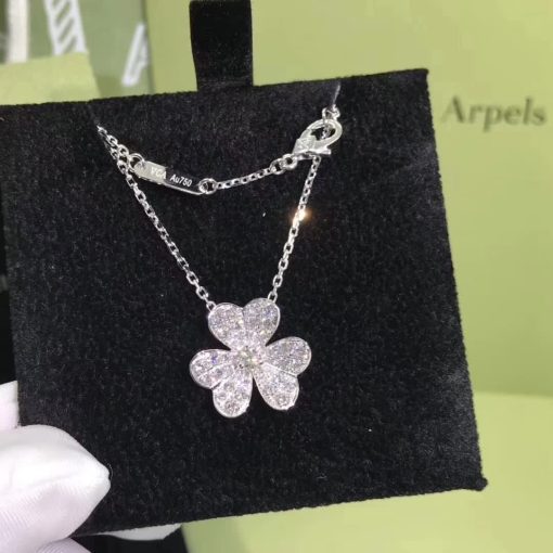 Van Cleef & Arpels Frivole Pendant, Small Model White Gold VCARD31800