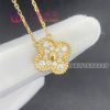 Van Cleef & Arpels Vintage Alhambra Pendant Yellow Gold And Diamond VCARA45300