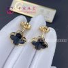 Van Cleef & Arpels Alhambra cufflinks yellow gold Onyx