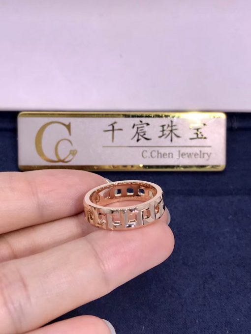 Tiffany T True Wide Ring Rose Gold 63064300