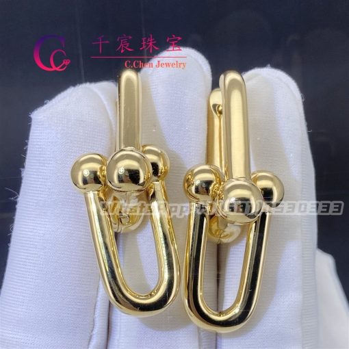 Tiffany HardWear Large Link Earrings In Yellow Gold 68533643