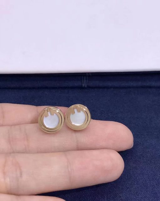 Tiffany T Mother-of-pearl Circle Earrings in 18k Rose Gold 66886034