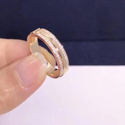 Tiffany T Narrow Pavé Diamond Ring in 18k Rose Gold 60151485