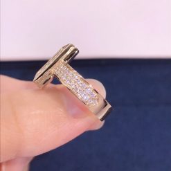 Tiffany T T1 Ring in Rose Gold with Diamonds 68169798