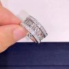 Tiffany Atlas Open Work Roman Numeric Ring with Diamonds