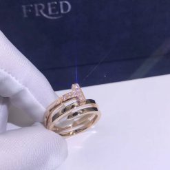 Tiffany T Diamond Square Wrap Ring in 18k Rose Gold 60149834