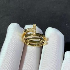 Tiffany T Diamond Square Wrap Ring in 18k Gold