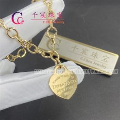 Tiffany Return to Tiffany™ Heart Tag Bracelet in Yellow Gold Medium 60139691