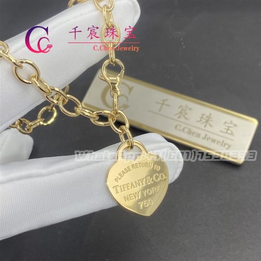 Tiffany Return to Tiffany™ Heart Tag Bracelet in Yellow Gold Medium 60139691