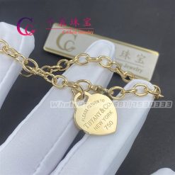 Tiffany Return to Tiffany™ Heart Tag Bracelet in Yellow Gold Medium 60139691