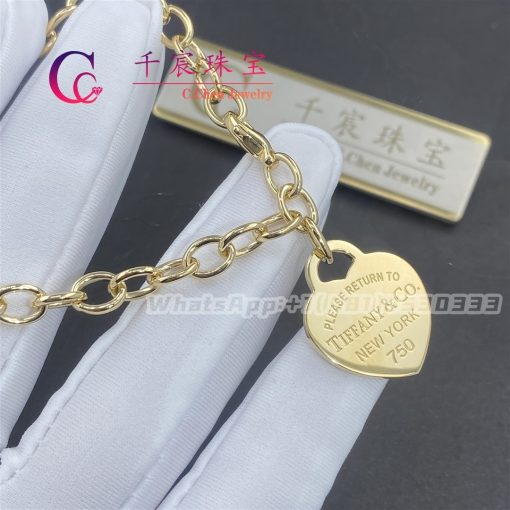 Tiffany Return to Tiffany™ Heart Tag Bracelet in Yellow Gold Medium 60139691