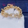 Tiffany HardWear Link Bracelet 18k Rose Gold With Round Brilliant Diamonds 60451095