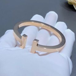 Tiffany T Square Bracelet in 18k Rose Gold 60010742