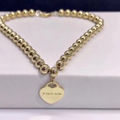 Tiffany Return to Tiffany™ Heart Tag Bead Bracelet in Yellow Gold 60128929