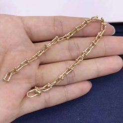 Tiffany HardWear Micro Link Bracelet in Yellow Gold 60416923