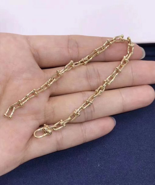 Tiffany HardWear Micro Link Bracelet in Yellow Gold 60416923