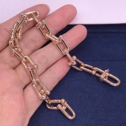 Tiffany HardWear Medium Link Bracelet in Rose Gold 70881624