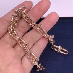 Tiffany HardWear Medium Link Bracelet in Rose Gold 70881624