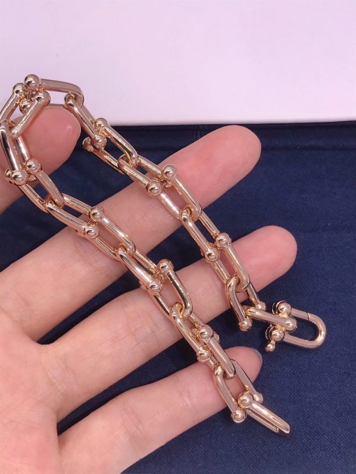 Tiffany HardWear Medium Link Bracelet in Rose Gold 70881624