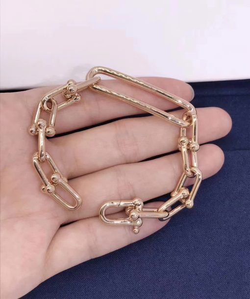 Tiffany HardWear Elongated Link Bracelet in Rose Gold 63982210