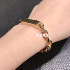 Tiffany 1837™ Makers Narrow Chain Bracelet In 18k Rose Gold